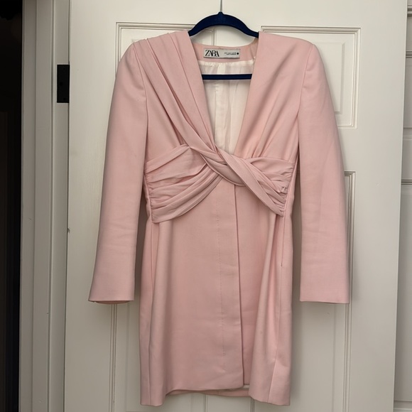 Zara Draped Blazer Jacket Dress - Picture 16 of 16